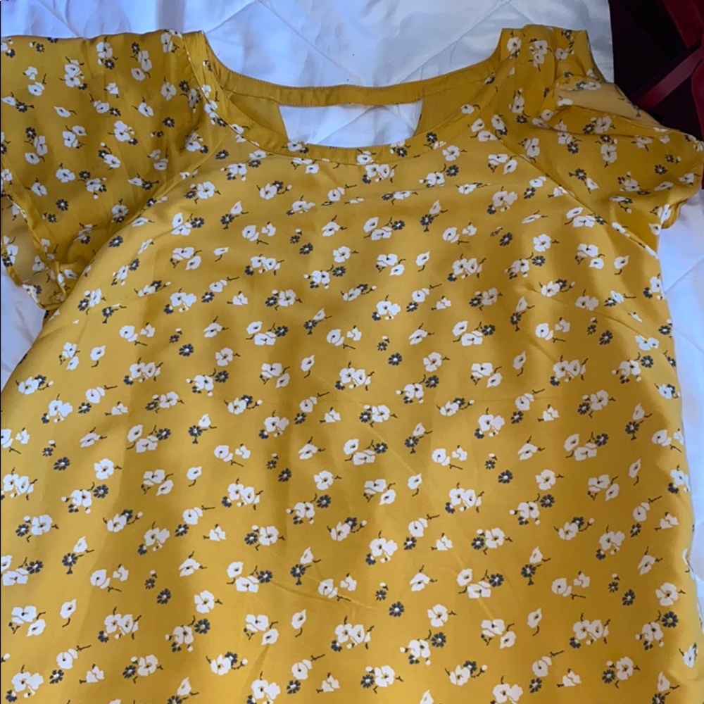 abercrombie yellow dress